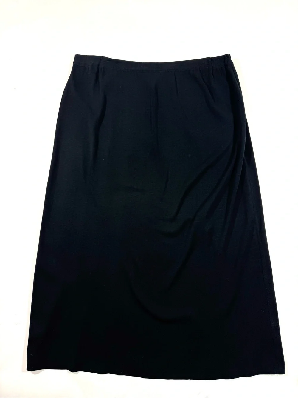 Ming Wang Front Slit Midi Skirt Black - Picture 2 of 6